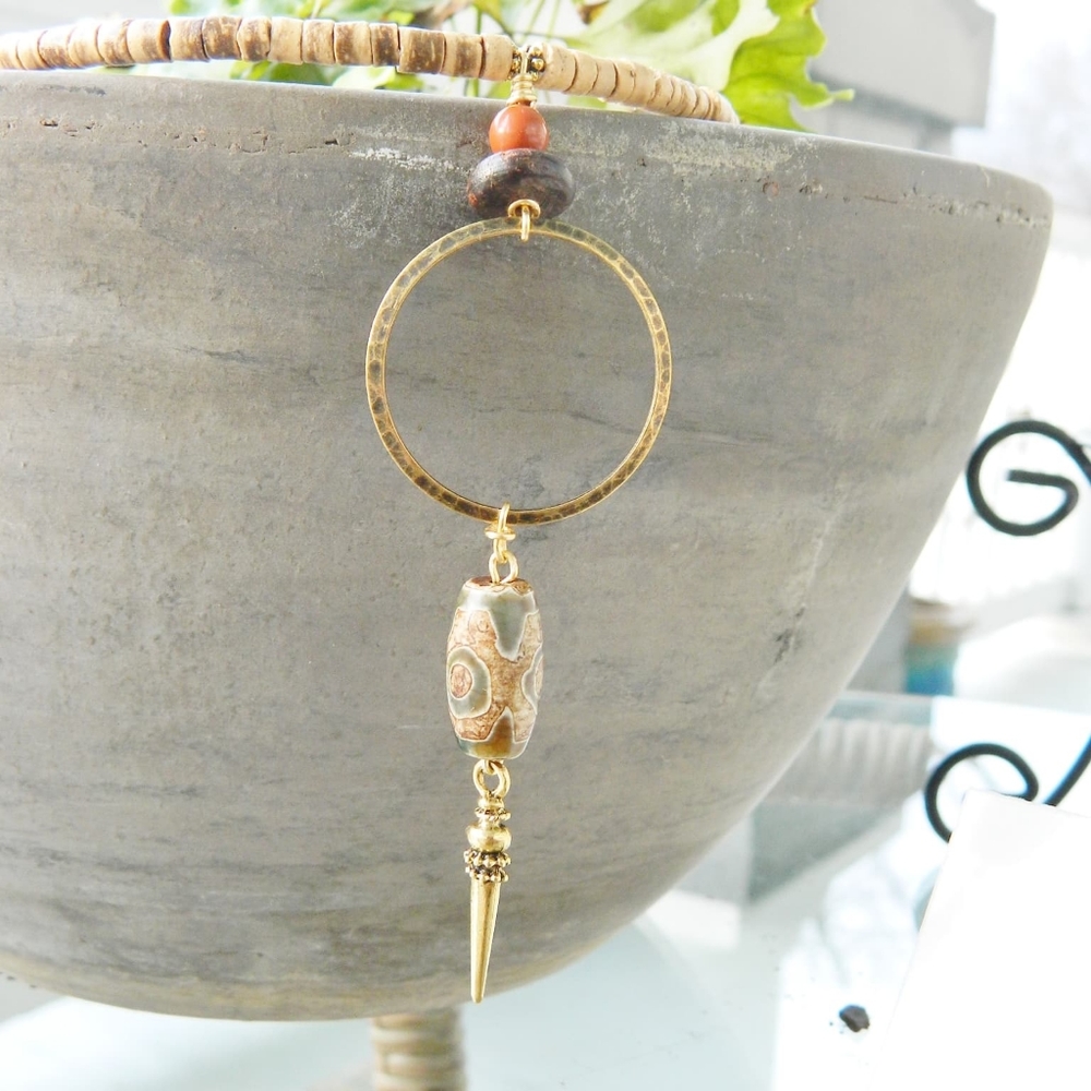 Coco Shell Choker, handcrafted by us.
